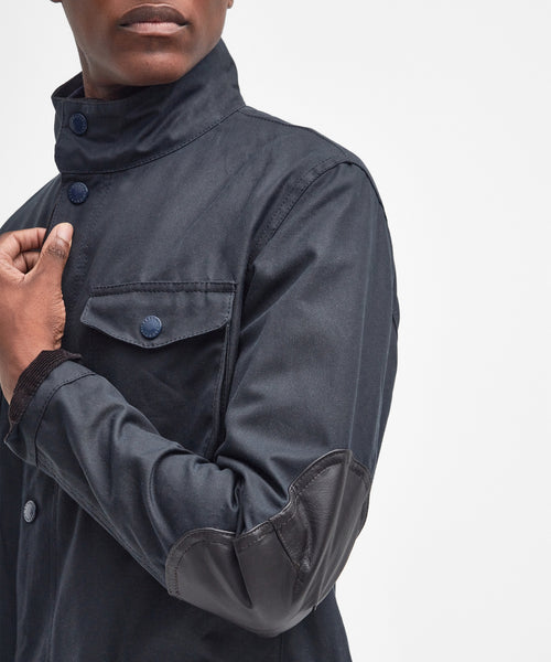 Barbour Wax jacket Ogston | Navy Blauw