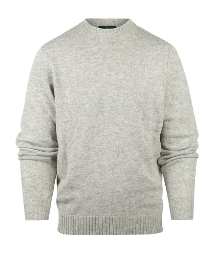 Alan Paine Shetland Pullover mit Rundhalsausschnitt | Grau