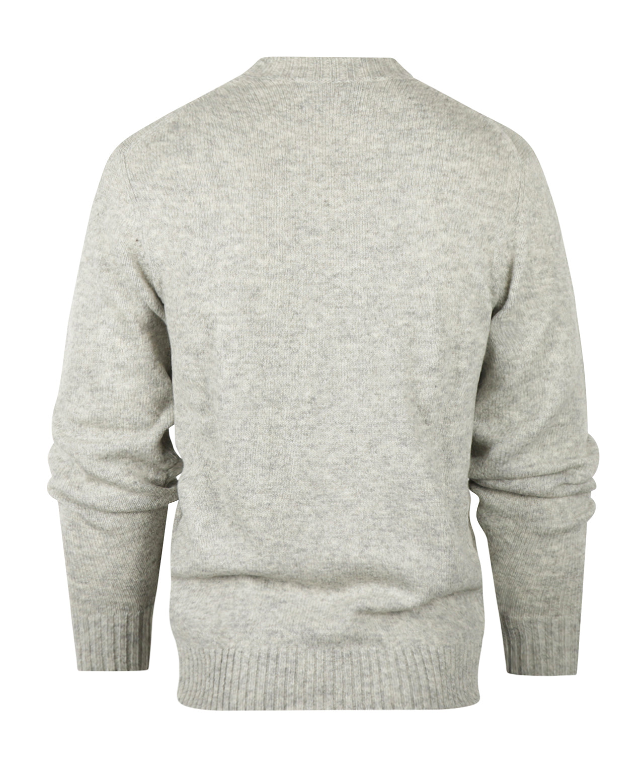 Alan Paine Shetland Pullover mit Rundhalsausschnitt | Grau