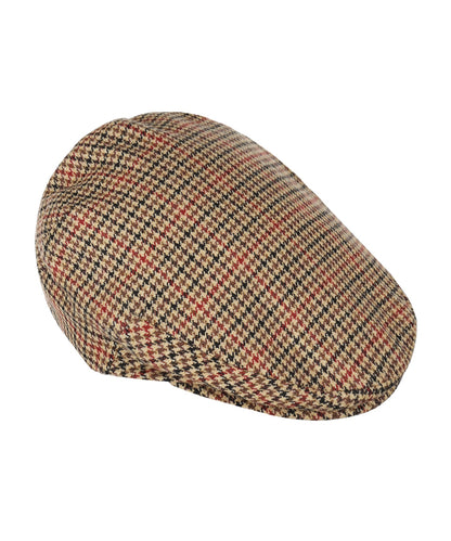 Cap Cashmere Mix | Camel Houndstooth