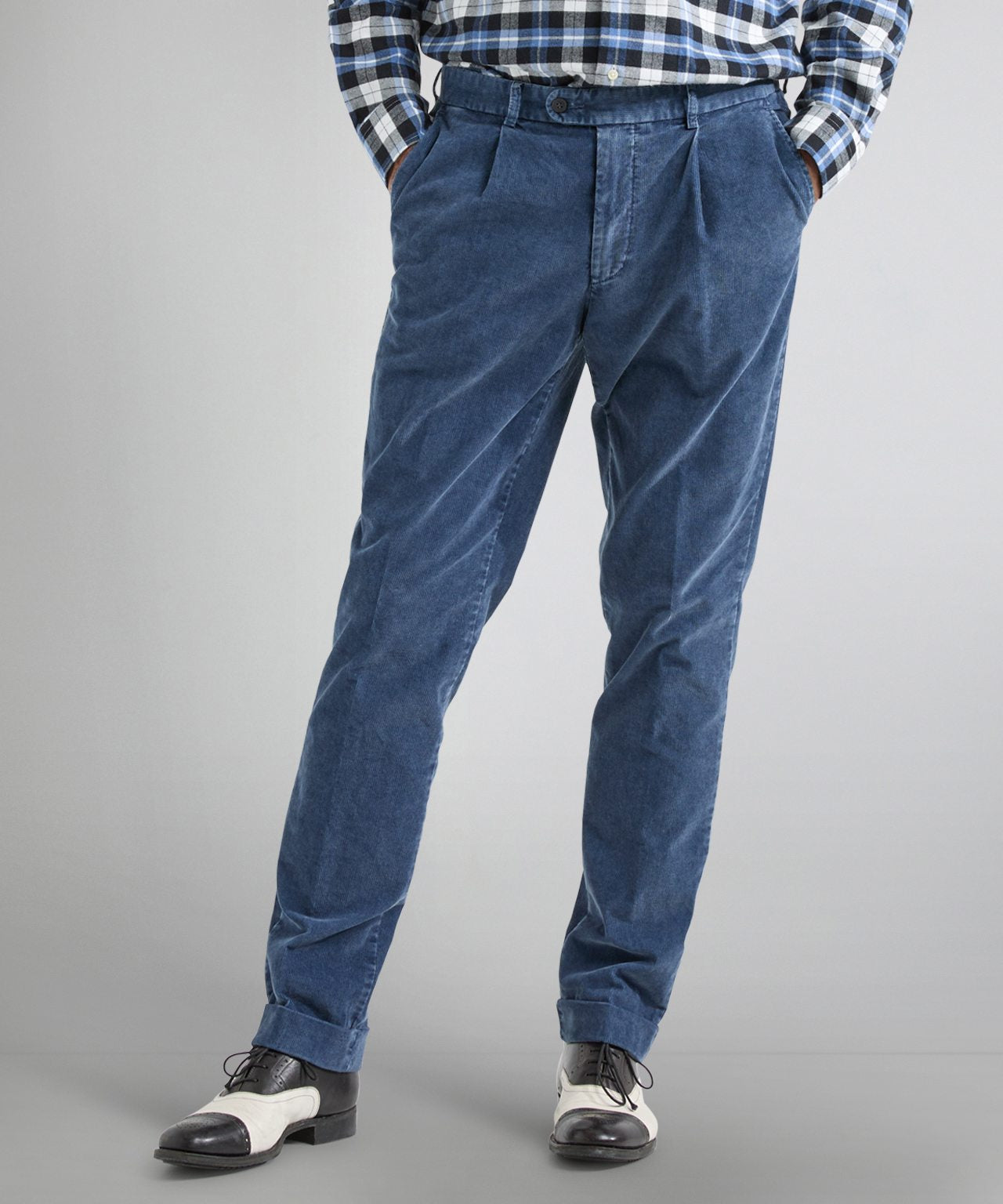 Liverpool Cordhose | Blau