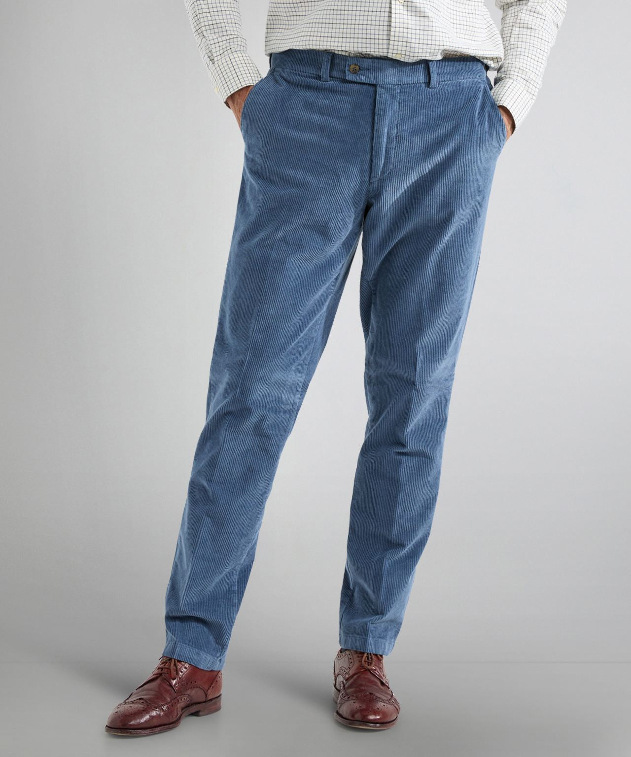 Chino Cord Bradford Wide Rib | Blau