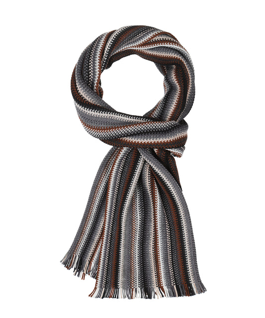Wollstrickschal 180x26 | Grau
