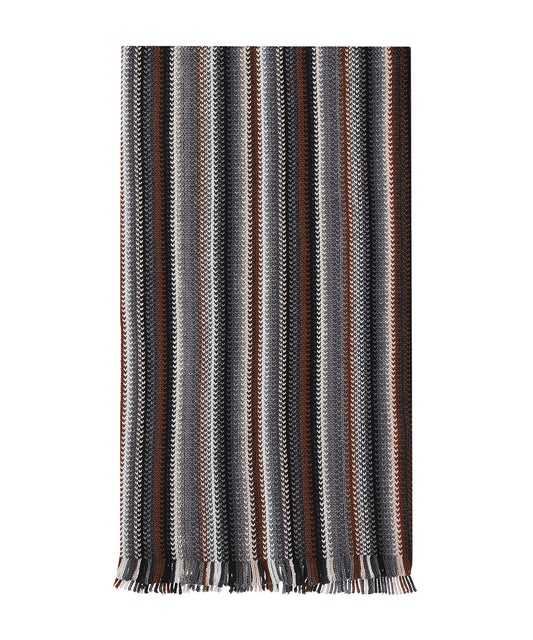 Wollstrickschal 180x26 | Grau
