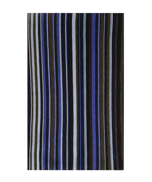 Scarf wool knitted 180x26 | Blue