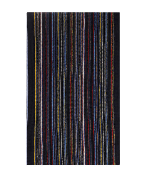 Scarf wool knitted 180x26 | Blue