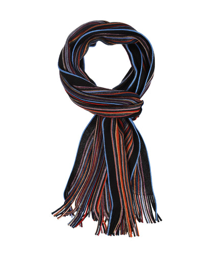 Wollstrickschal 180x26 | Blau