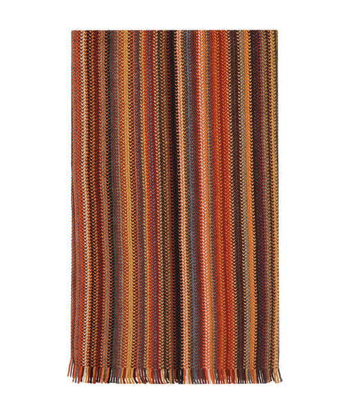 Sjaal wol gebreid 180x26 | Oranje