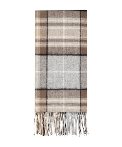 Lammwollschal 190 x 48 cm | Braun