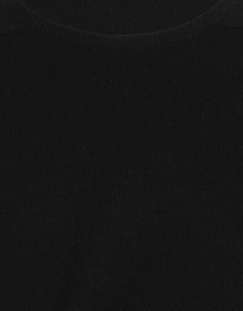 William Lockie Ronde Hals Lamswol Pullover | Black