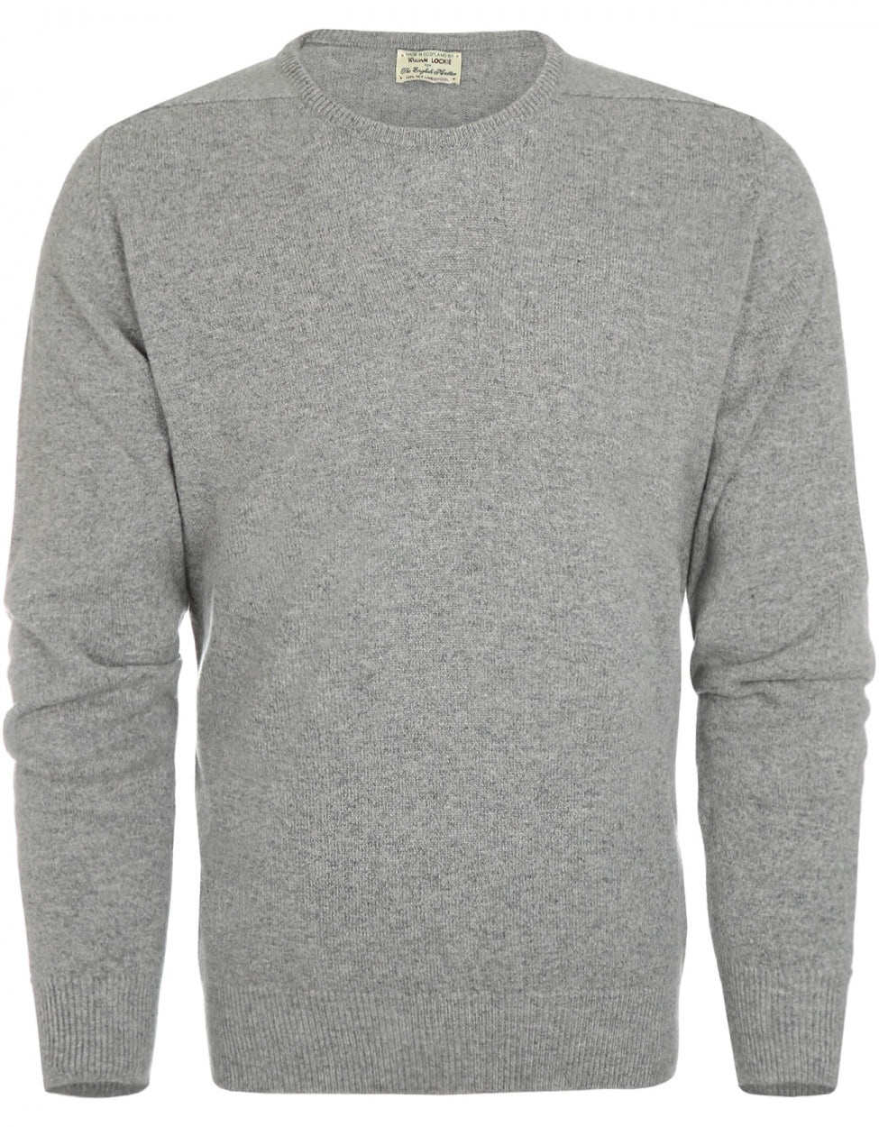 William Lockie Rundhalspullover aus Lammwolle | Flanell