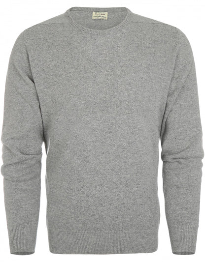 William Lockie Rundhalspullover aus Lammwolle | Flanell