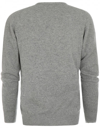 William Lockie Rundhalspullover aus Lammwolle | Flanell