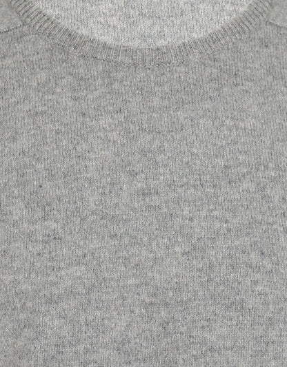 William Lockie Rundhalspullover aus Lammwolle | Flanell