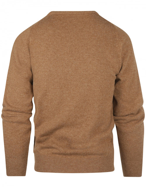 William Lockie Round Neck Lambswool Pullover | Driftwood