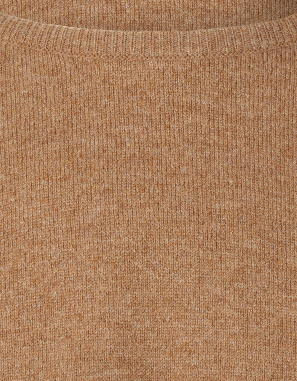 William Lockie Round Neck Lambswool Pullover | Driftwood