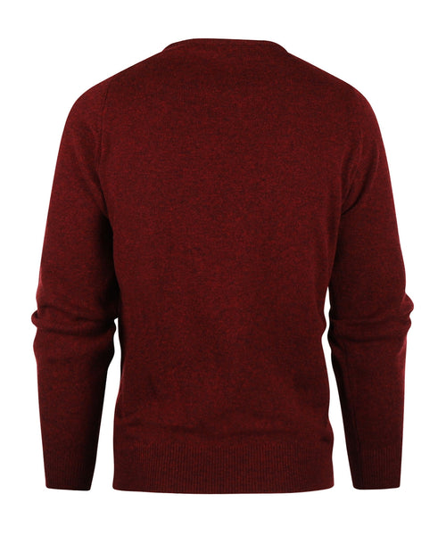William Lockie Ronde Hals Lamswol Pullover | Red Velvet