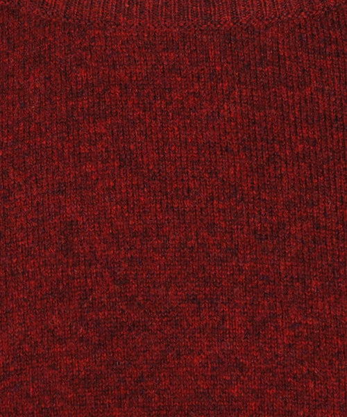 William Lockie Ronde Hals Lamswol Pullover | Red Velvet