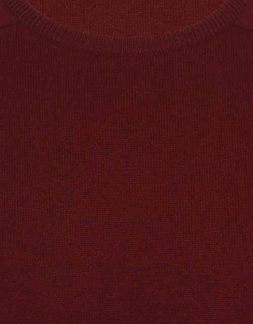 William Lockie Ronde Hals Lamswol Pullover | Bordeaux