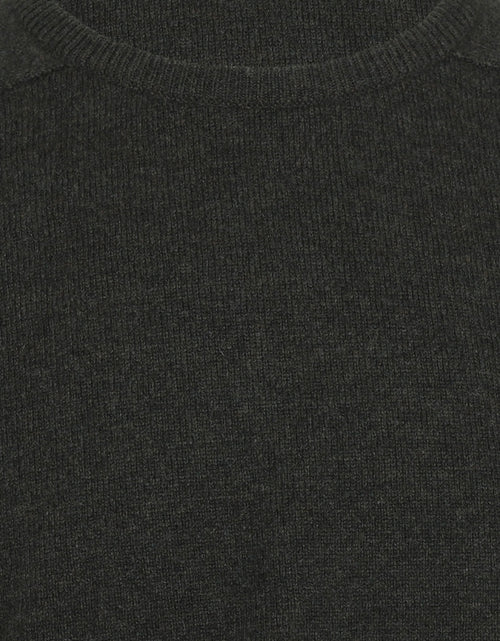 William Lockie Round Neck Lambswool Pullover | Seaweed