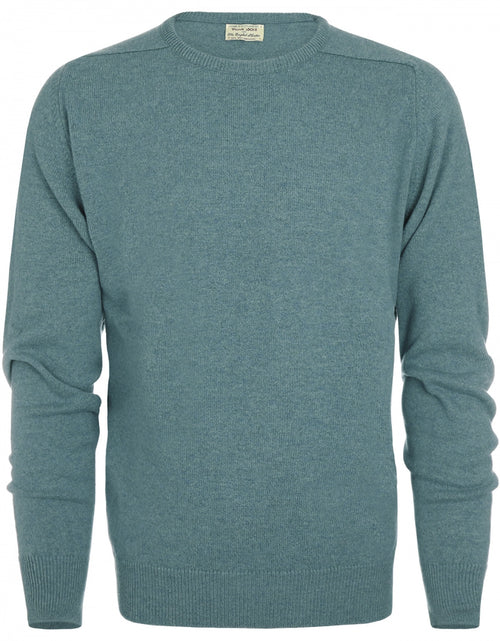 William Lockie Round Neck Lambswool Pullover | Caspian