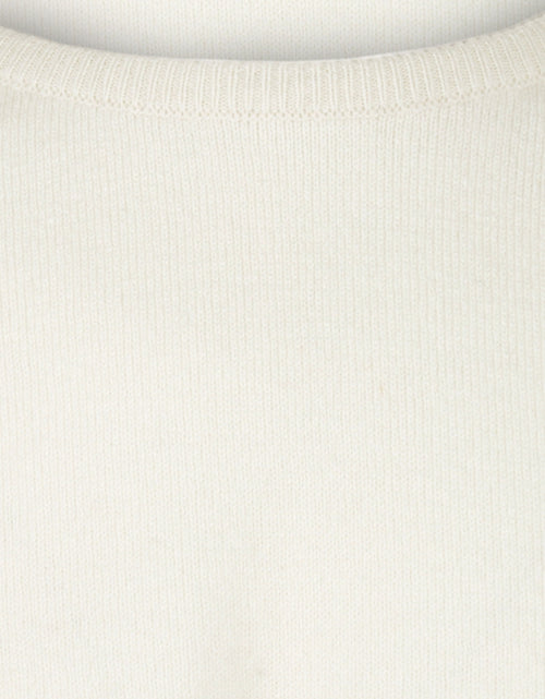 William Lockie Ronde Hals Lamswol Pullover | Ecru