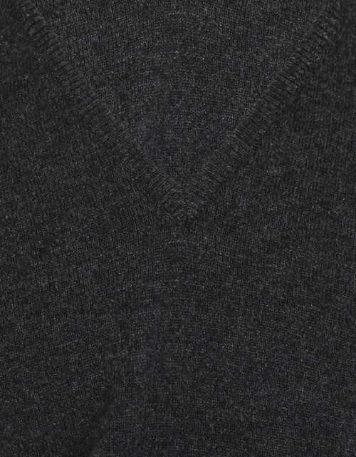 William Lockie V-hals Lamswol Pullover | Charcoal