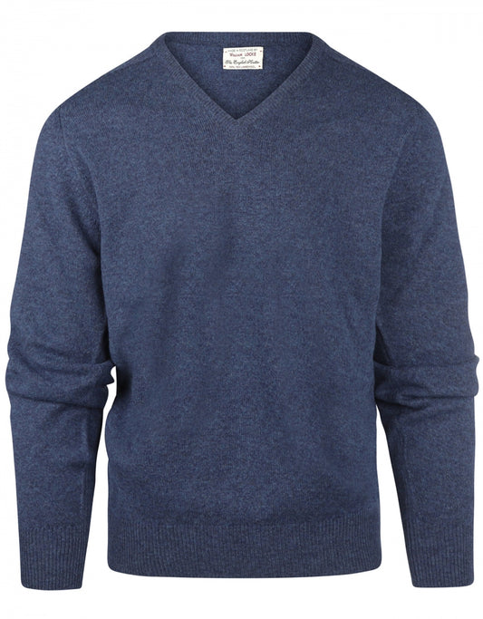 William Lockie V-Ausschnitt-Pullover aus Lammwolle | Rhapsody