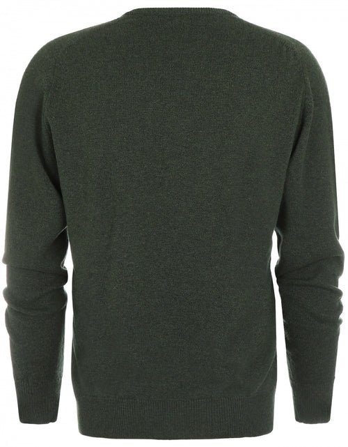 William Lockie V-neck Lambswool Pullover | Rosemary