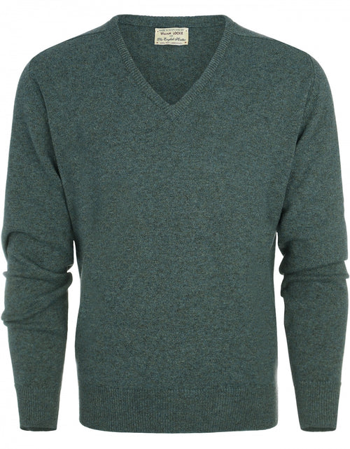 William Lockie V-neck Lambswool Pullover | Moorland