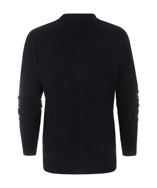 Button Vest Lambswool | Navy