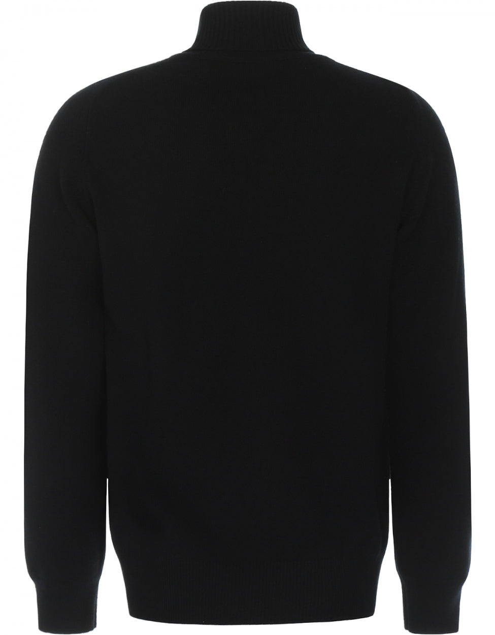 William Lockie Rollkragenpullover aus Lammwolle | Schwarz