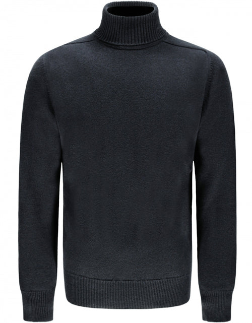 William Lockie Turtleneck Lambswool | Charcoal