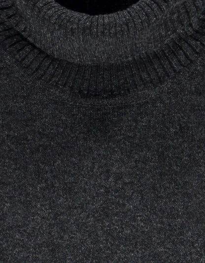 William Lockie Rollkragenpullover aus Lammwolle | Anthrazit
