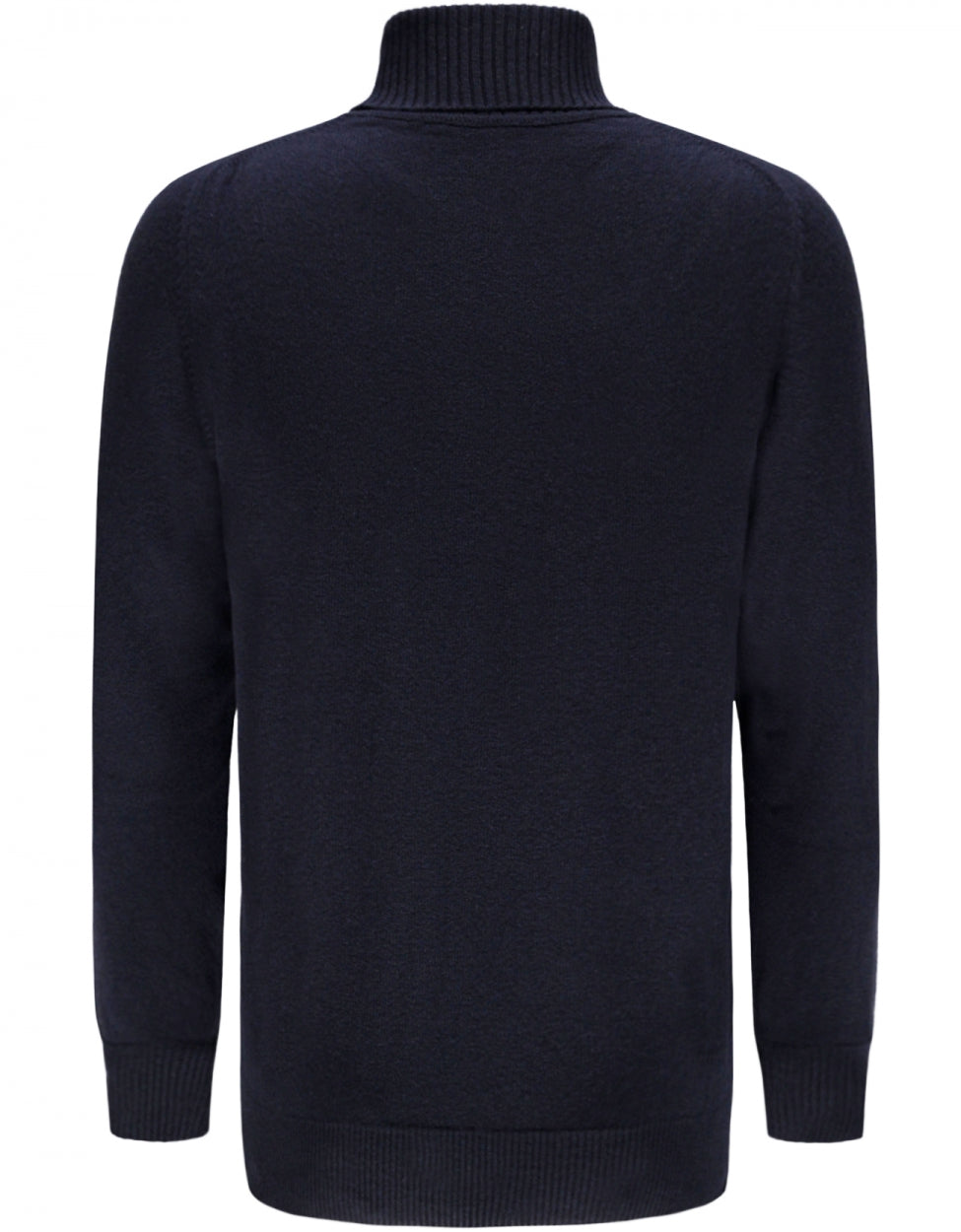 William Lockie Rollkragenpullover aus Lammwolle | Marineblau