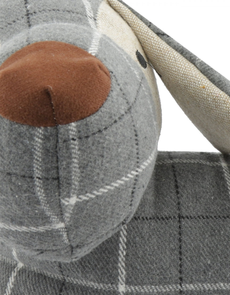 Tweed doorstop | Dog Grey