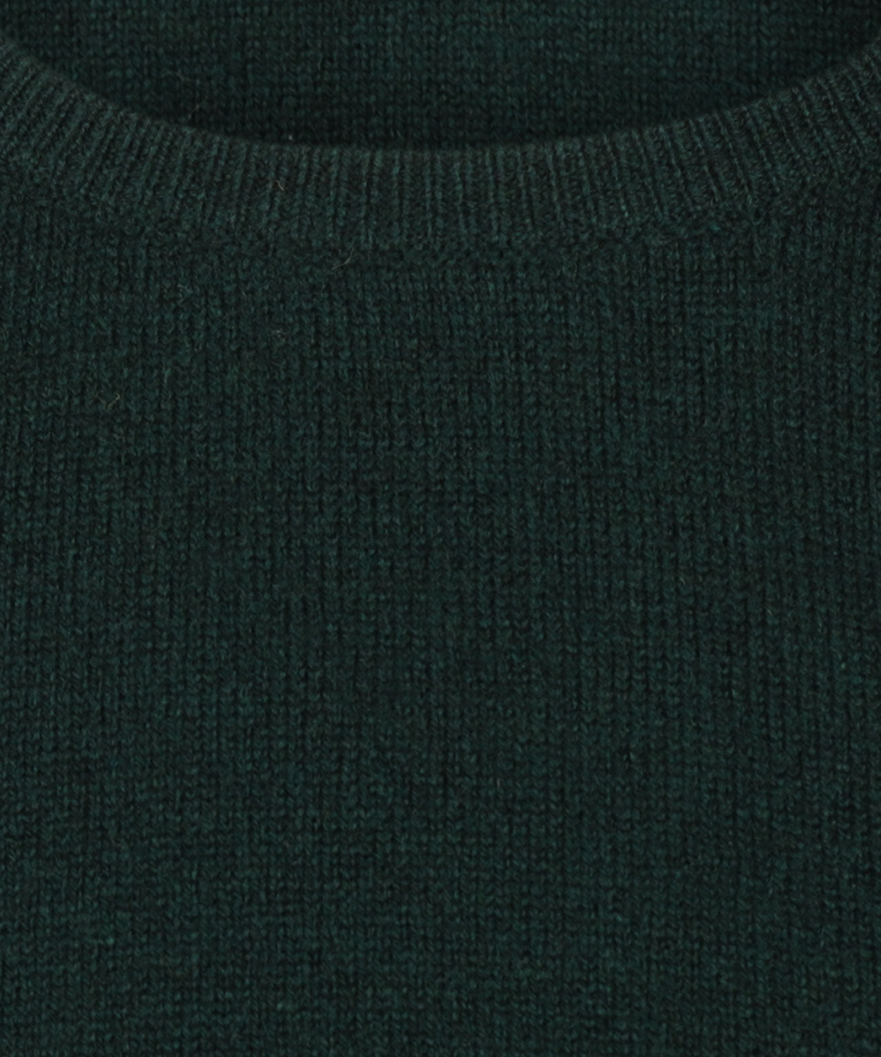 Pullover aus Lammwolle mit Rundhalsausschnitt im holländischen Schnitt | Tartangrün