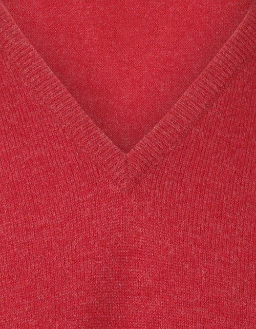 Pullover Lamswol dutch fit v-hals | Poppy Melange