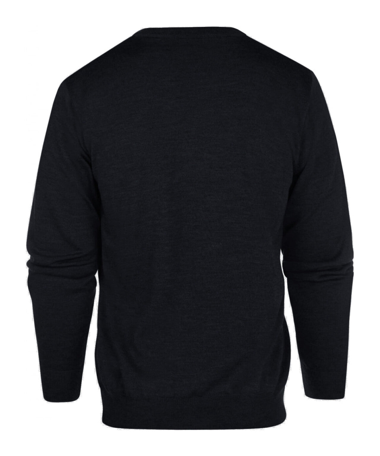 Merino wool v-neck sweater | Blue-grey