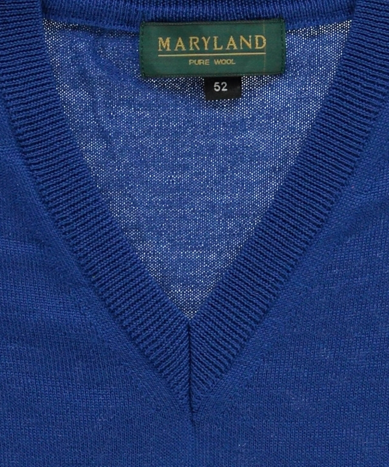 Merino V-Hals Pullover | Kobalt