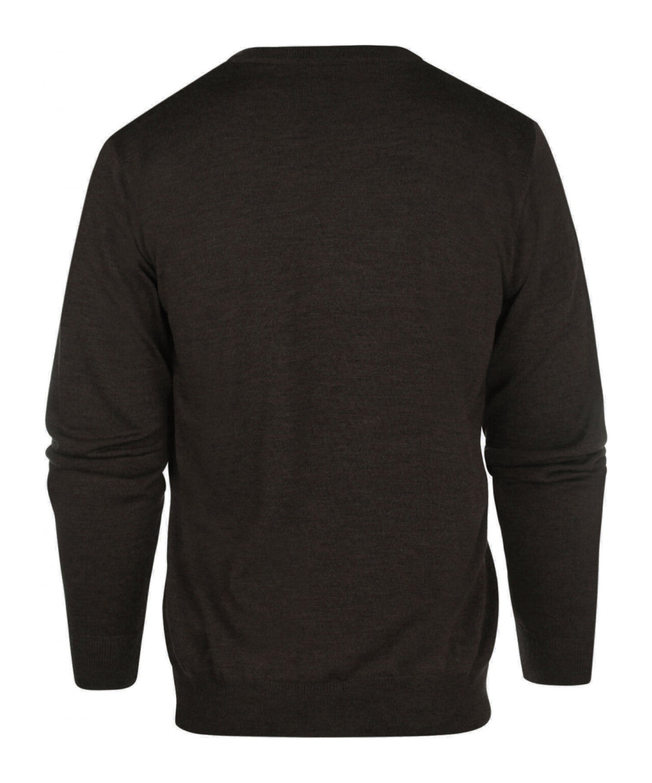 Merino V-Hals Pullover | Donker Bruin