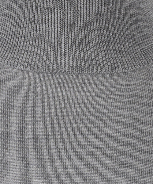 Merino wool turtleneck sweater | Grey