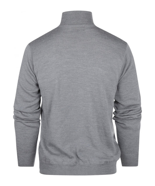 Rollkragenpullover aus Merinowolle | Mittelgrau