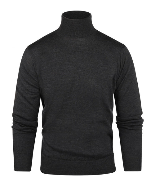 Turtleneck Merino wool | Charcoal