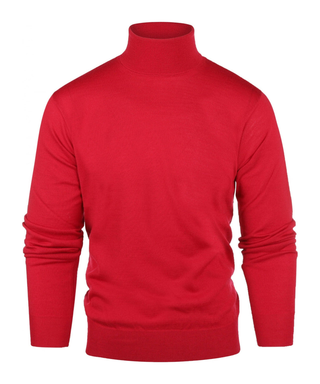 Rollkragenpullover aus Merinowolle | Rot