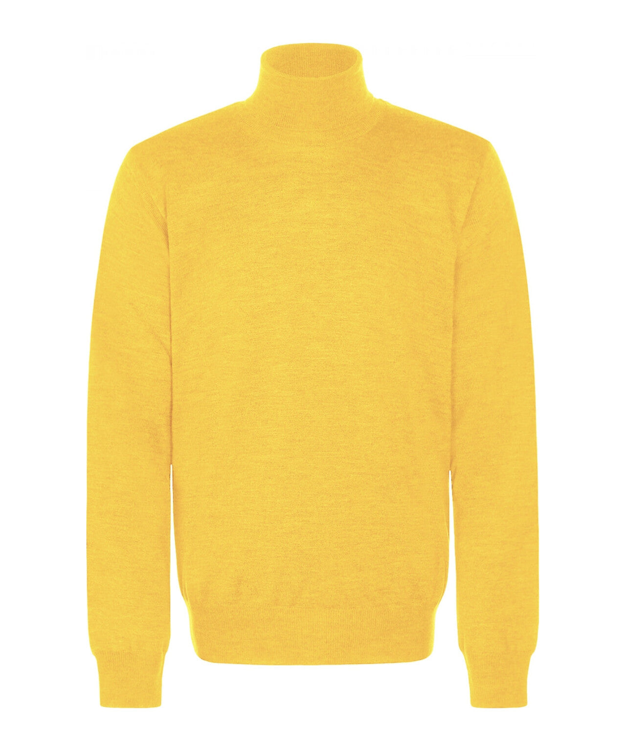 Rollkragenpullover aus Merinowolle | Gelb