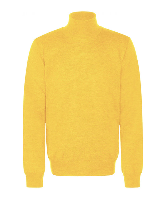 Rollkragenpullover aus Merinowolle | Gelb