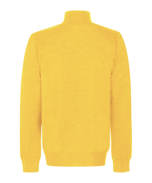 Rollkragenpullover aus Merinowolle | Gelb