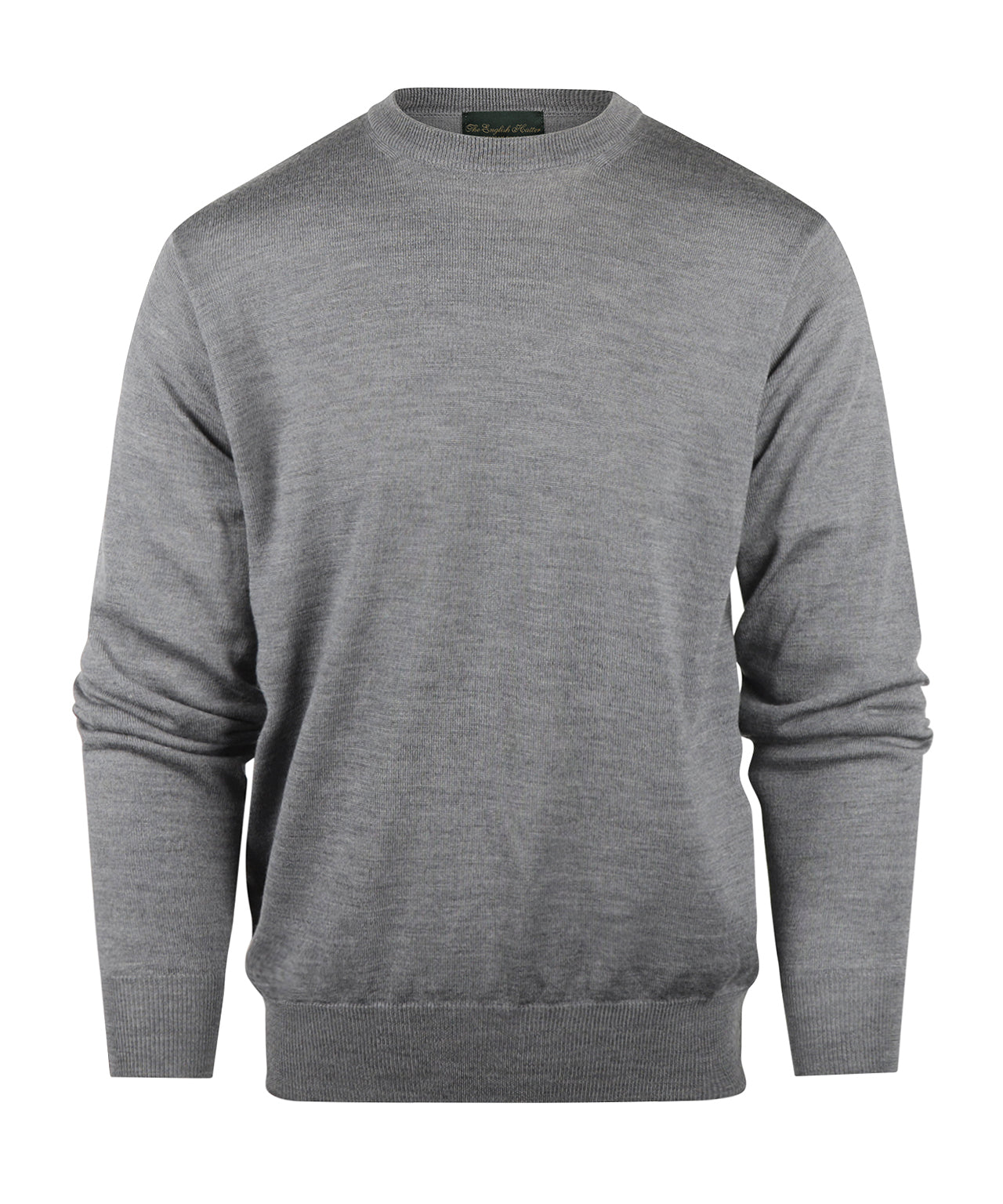 Merinowollpullover mit Rundhalsausschnitt | Grau