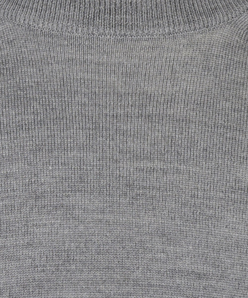 Merino wool crew neck sweater | Grey
